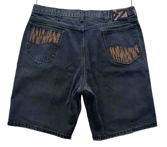 ZigZag Black Jorts