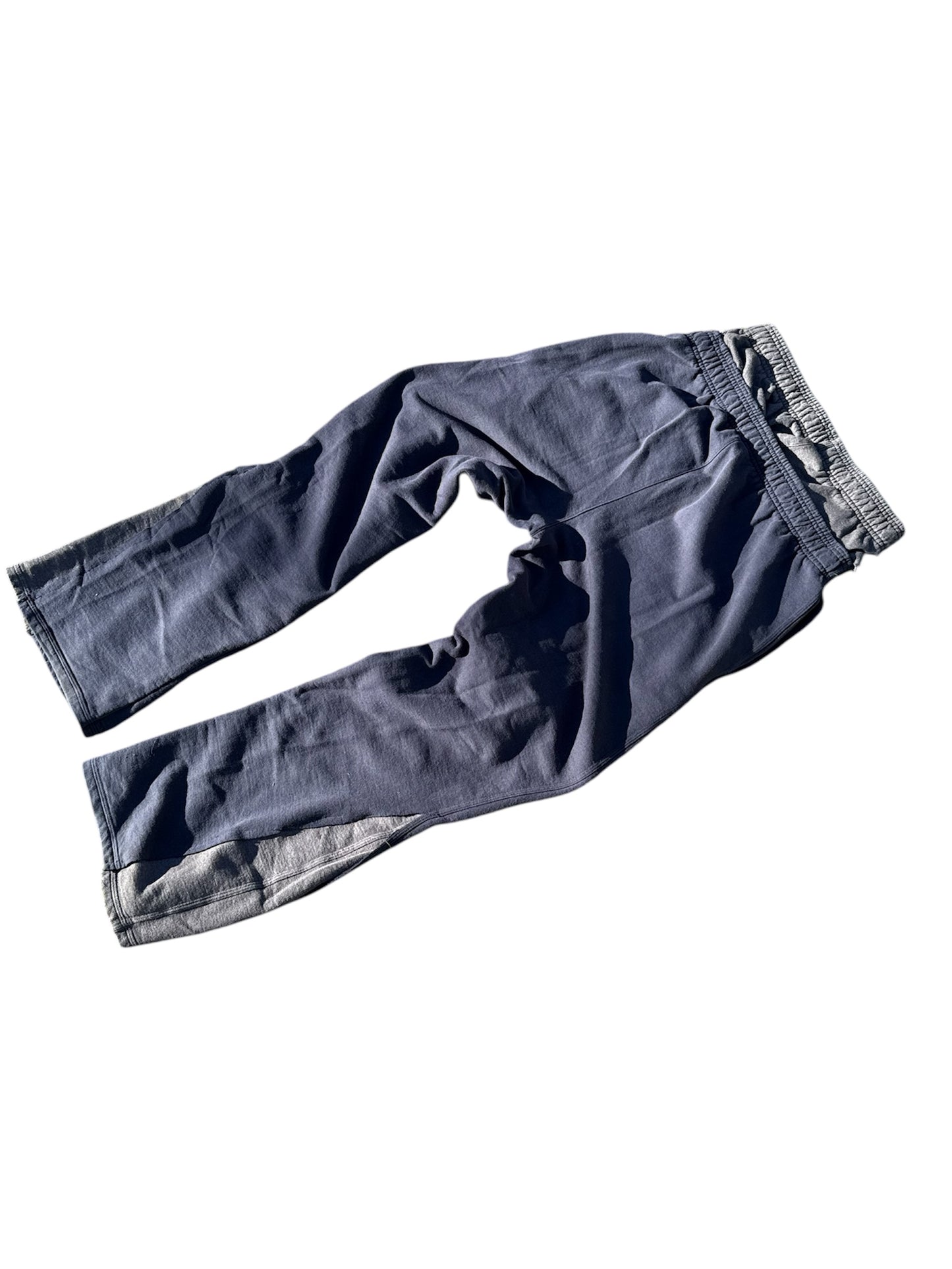double-waisted reworked Champion sweatpants