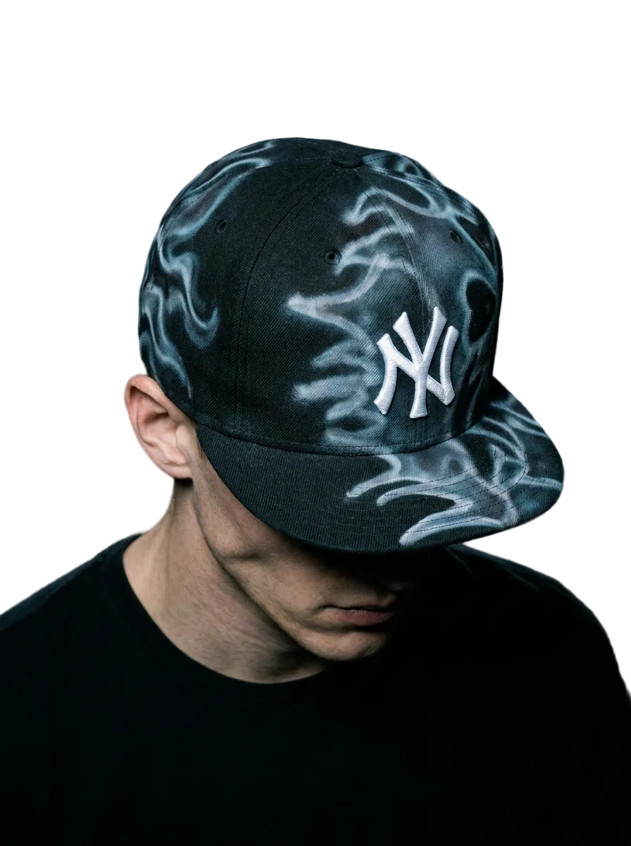 Airbrushed Yankee Fitted