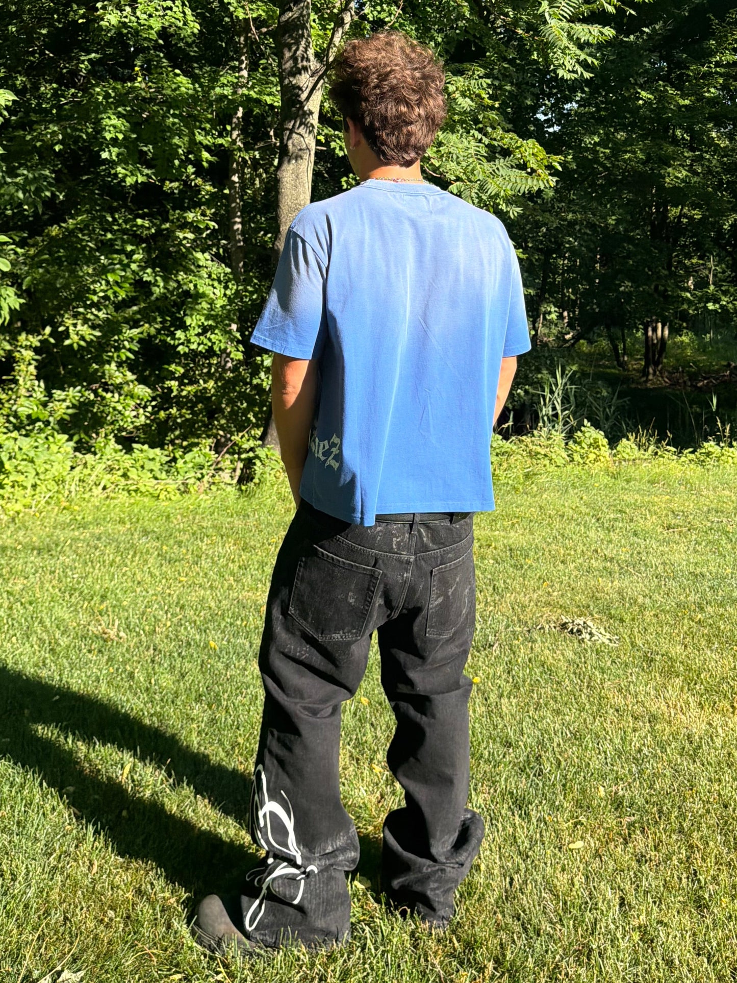 Zonez Logo Tee — Faded Blue