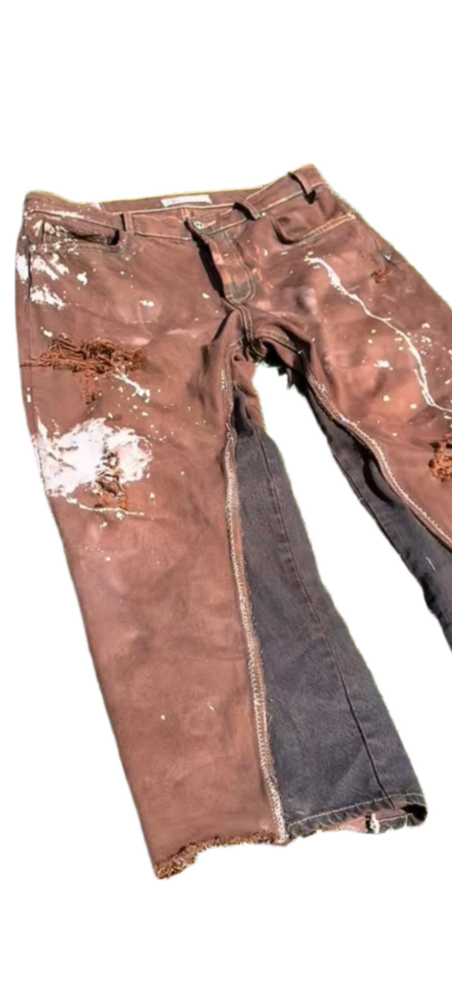 1of1 Brown Reworked Zara Jeans Custom