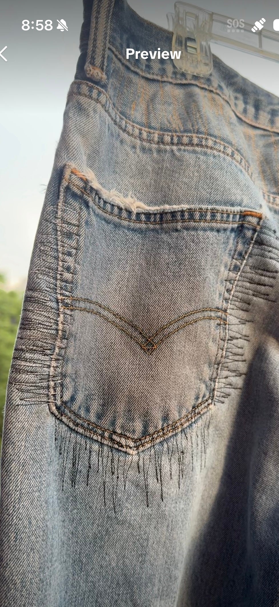 ZigZag Stich 1of1 Levi Jeans