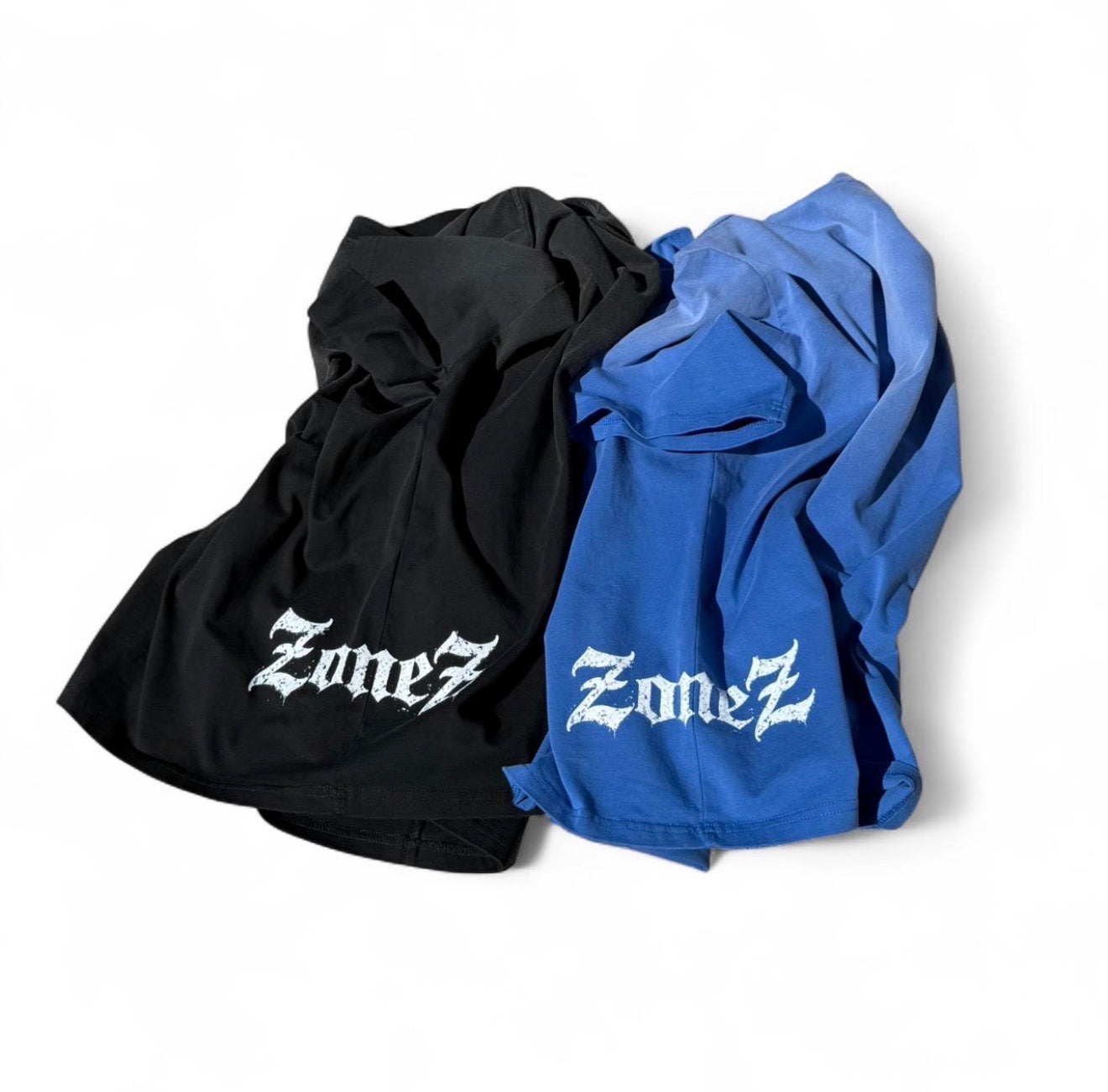Zonez Logo Tee — Two-Pack (Midnight Wash + Faded Blue)