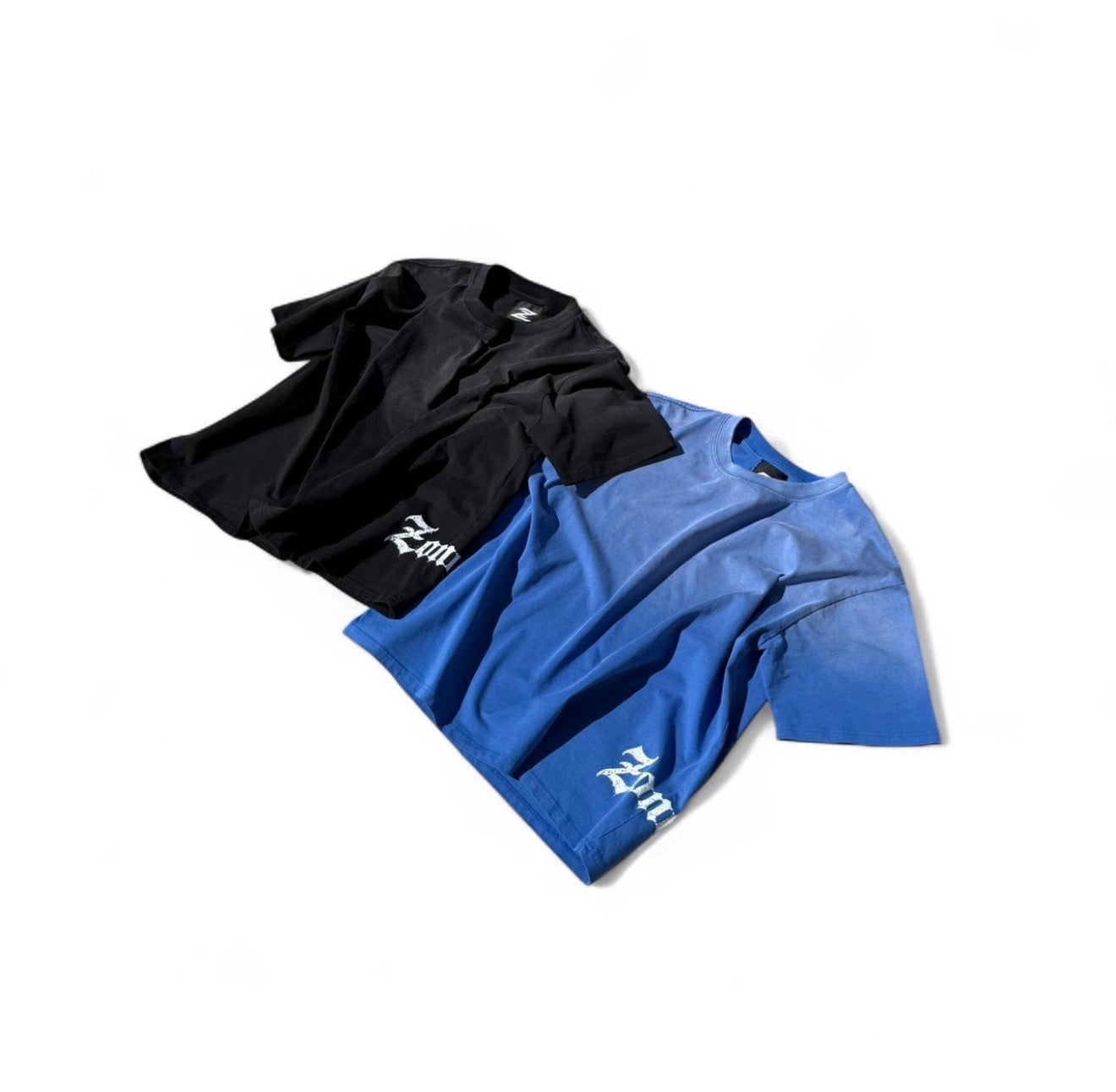 Zonez Logo Tee — Two-Pack (Midnight Wash + Faded Blue)