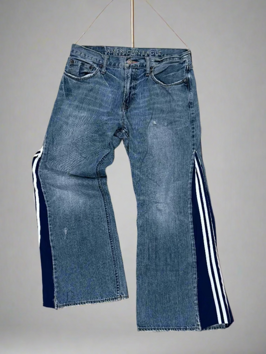 Adidas Sweats x Baby Blue Jeans Custom