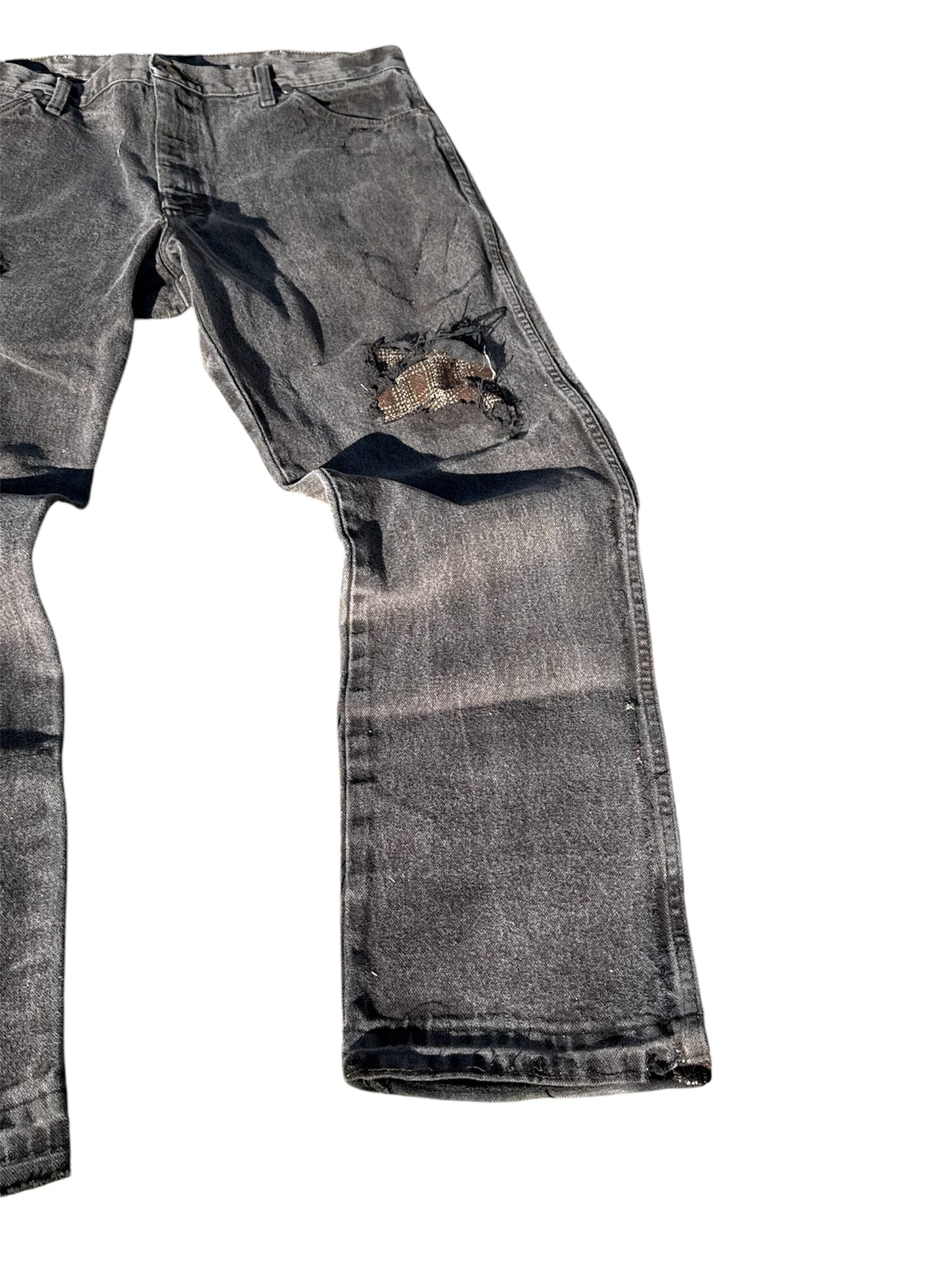 1of1 dark brown jeans w/ flares