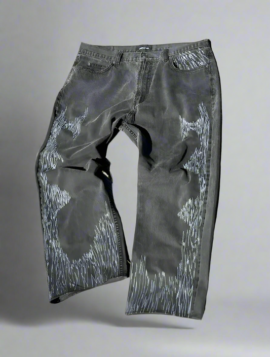 1of1 Spiderman Inspired Black Jeans